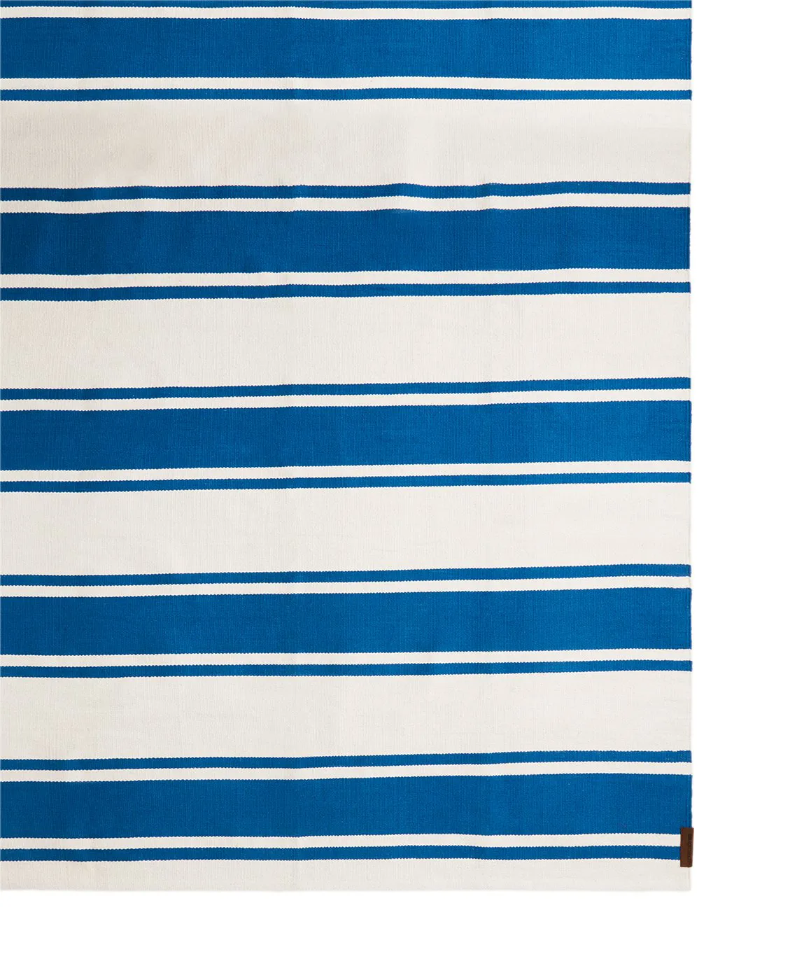 Organic Striped Cotton entrace 地毯 70x130 cm, 蓝色-白色 Lexington