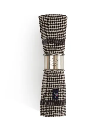 Pepita Check 棉麻 餐巾布 50x50 cm - Dark 灰色-米色 - Lexington