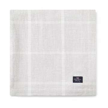 Pepita Check Cotton Linen 桌布 150x350 cm - 白色-浅绿色 - Lexington