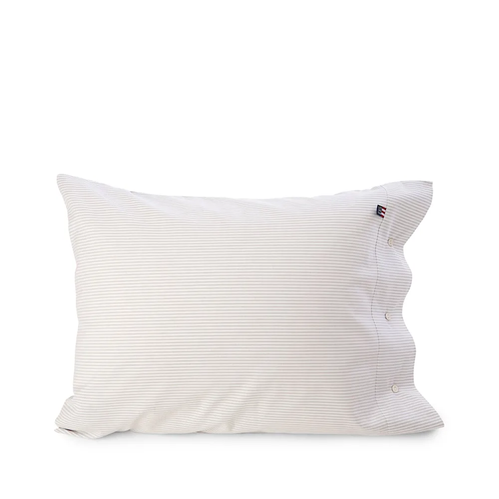 Pin Point pillowcase, 灰色/白色 Lexington