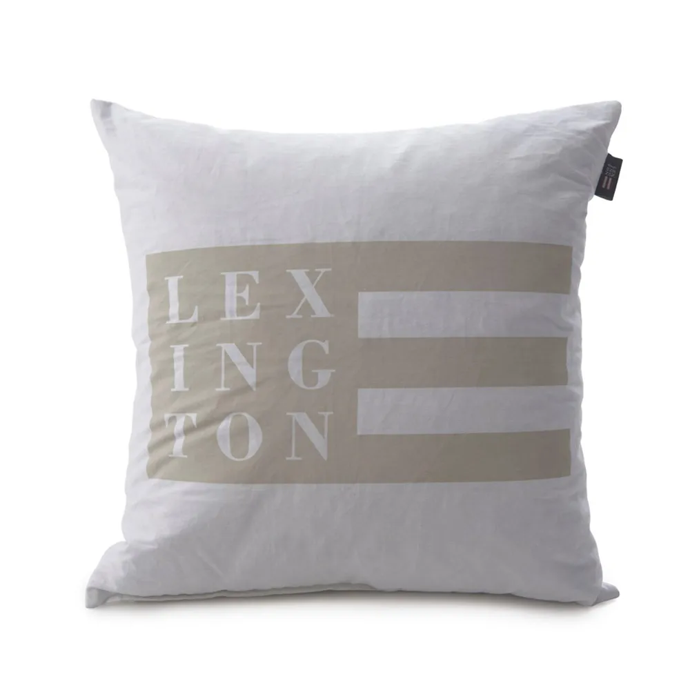 Recycled feather cushion, 白色 Lexington