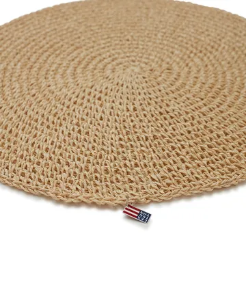 Round Recycled Paper 吸管 餐垫 Ø38 - 米色 - Lexington
