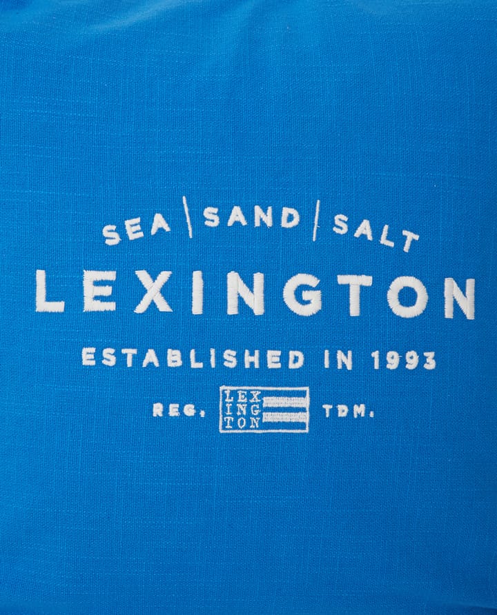 Sea Sand Salt Logo Embroidered 枕头套 50x50 cm, Blue-white Lexington