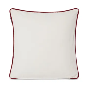 Spruce Stars Org Cotton Velvet 枕头套 50x50 cm - 白色-调和绿-红色 - Lexington