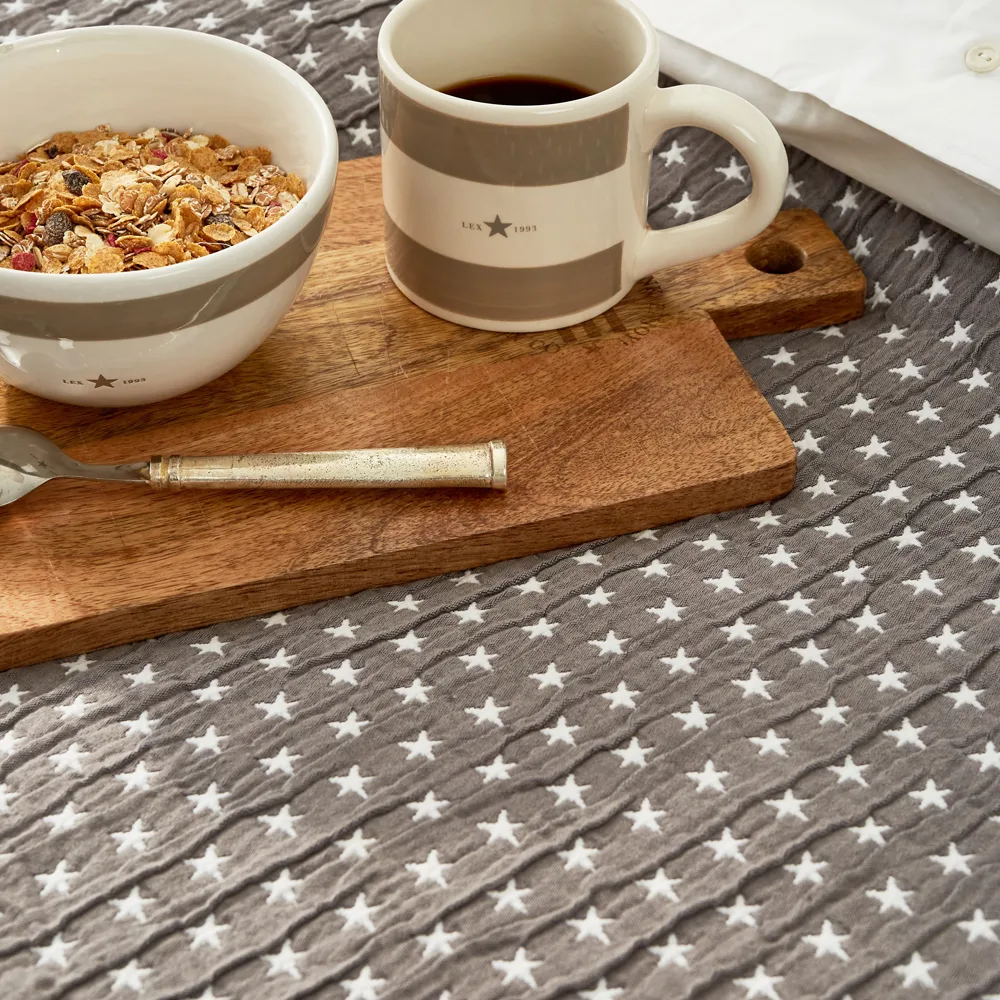 Star bedspread, Navy, 260x240 Lexington