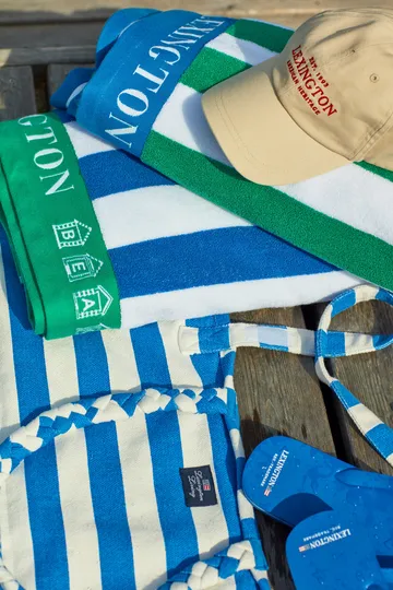 Striped 沙滩垫 190x70 cm - Blue-white - Lexington