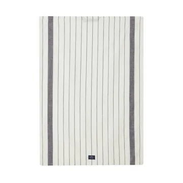 Striped Cotton Linen 厨房巾 50x70 cm - White - Lexington