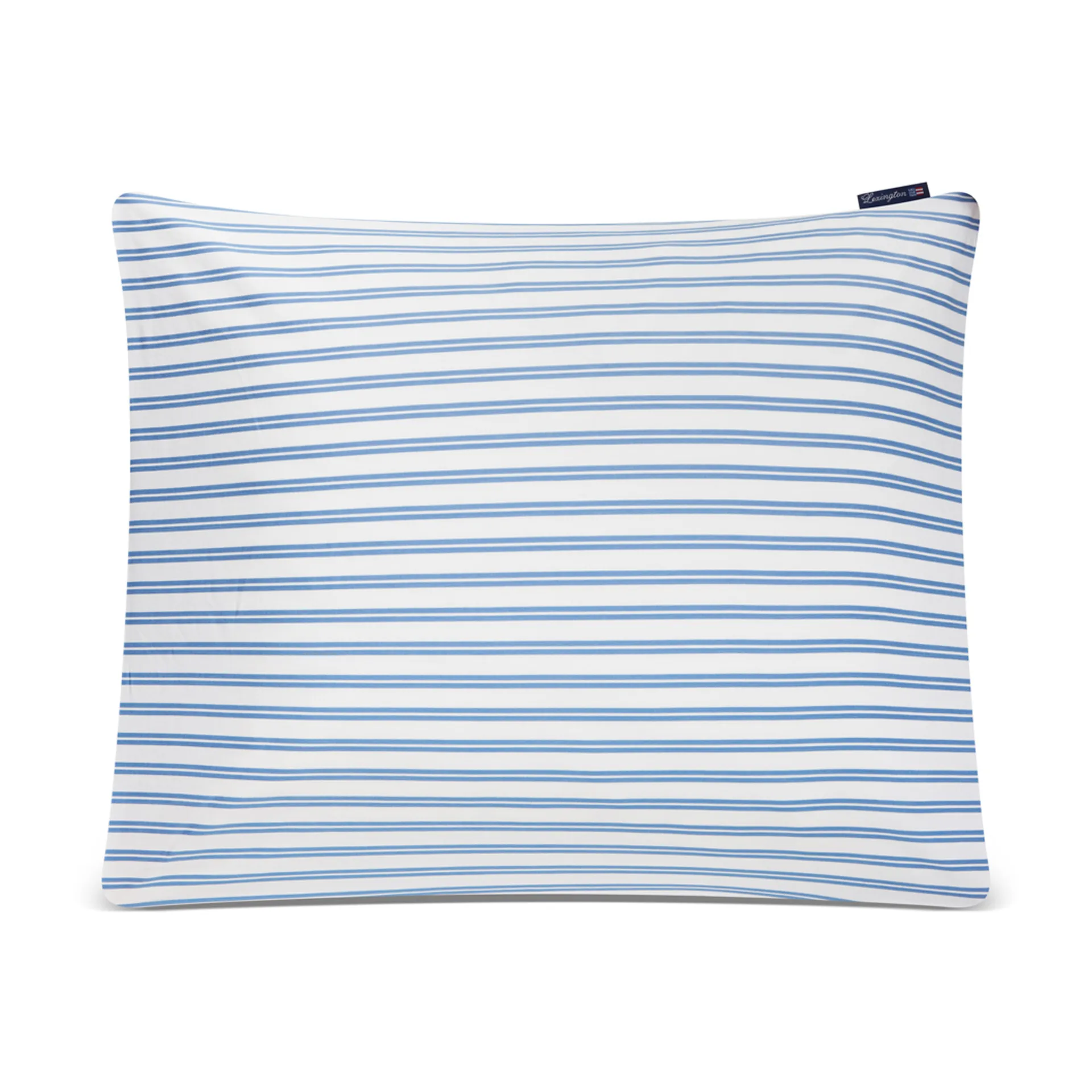 Striped Cotton Poplin 枕头套 50x60 cm, 蓝色 Lexington