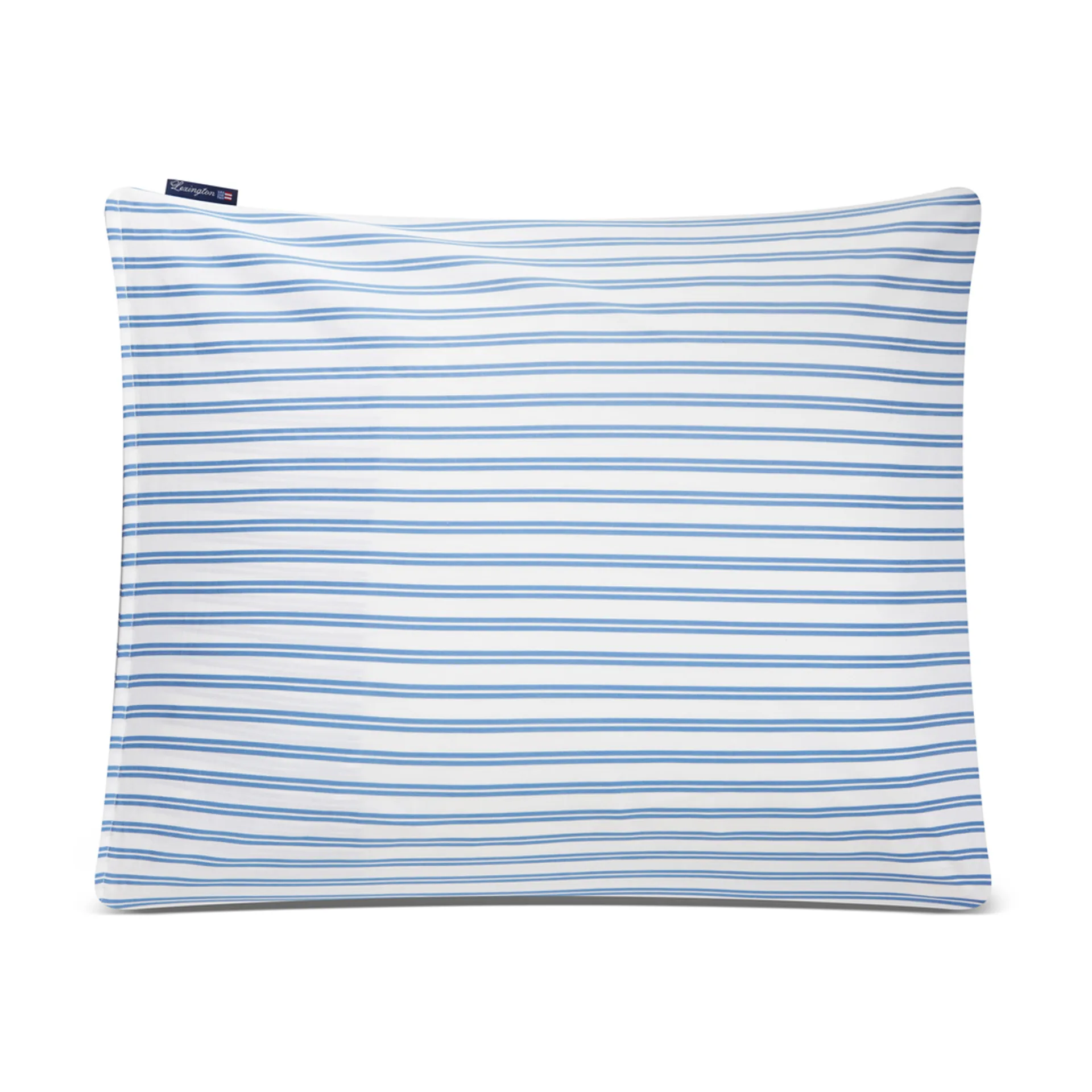Striped Cotton Poplin 枕头套 50x60 cm, 蓝色 Lexington