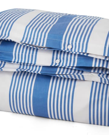 Striped Cotton Sateen 床上用品套装 150x210 cm - Blue-white - Lexington