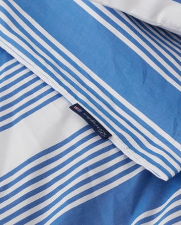 Striped Cotton Sateen 床上用品套装 150x210 cm - Blue-white - Lexington