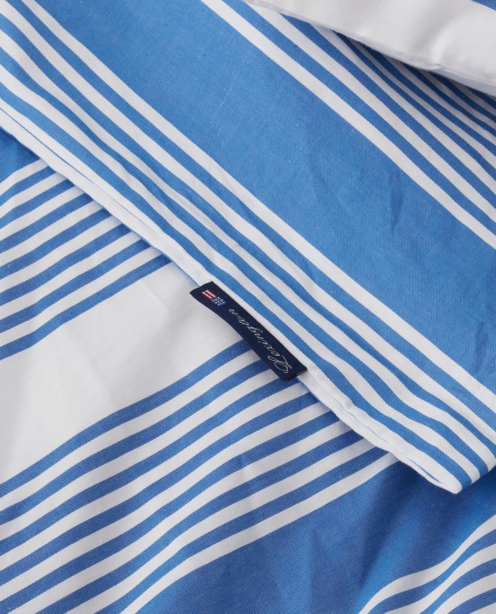 Striped Cotton Sateen 床上用品套装 150x210 cm, Blue-white Lexington