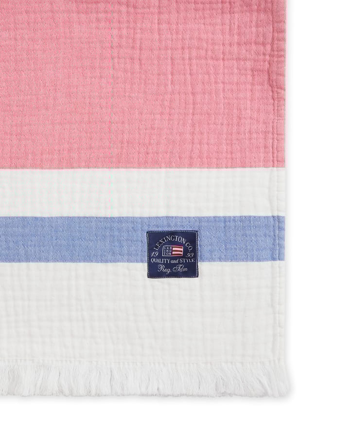 Striped cotton waffle 毯子 130x170 cm, Multi Lexington