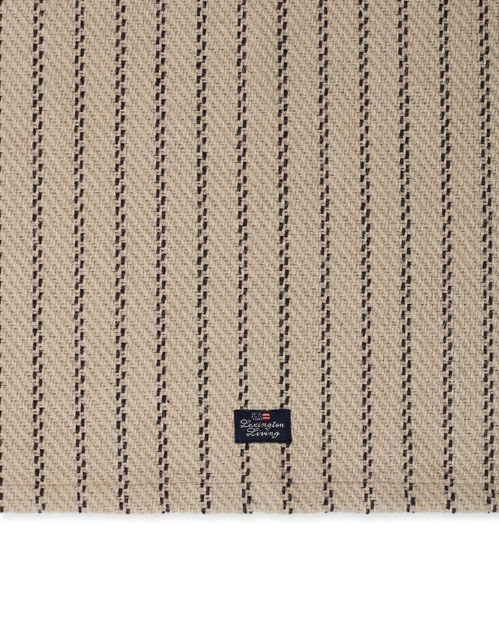 Striped Jute Cotton 餐垫 40x50 cm, 米色-深灰色 Lexington