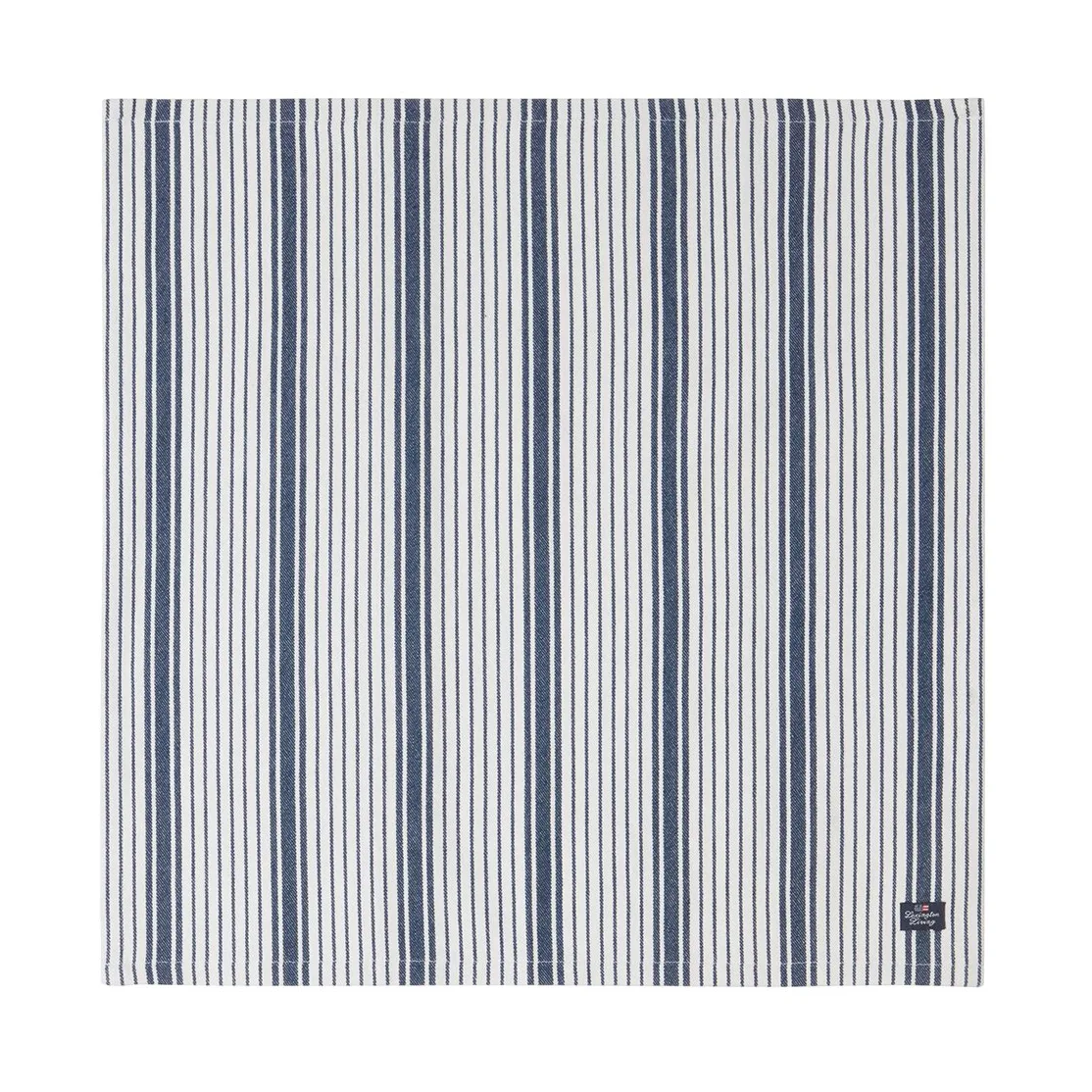 Striped Organic Cotton 餐巾纸 50x50 cm, 藏青 Lexington