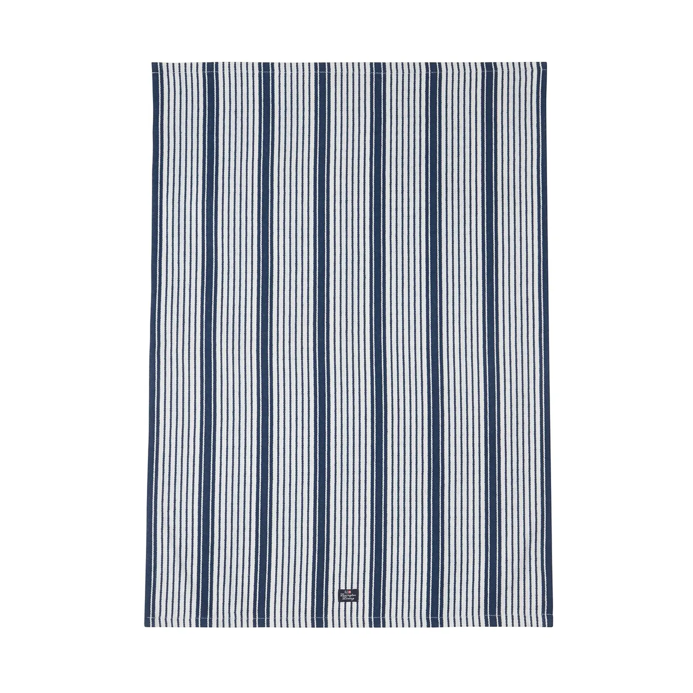 Striped organic cotton 厨房巾 50x70 cm, 藏青 Lexington