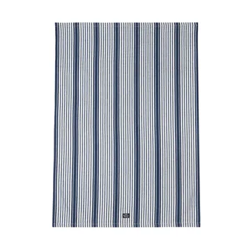 Striped organic cotton 厨房巾 50x70 cm - 藏青 - Lexington