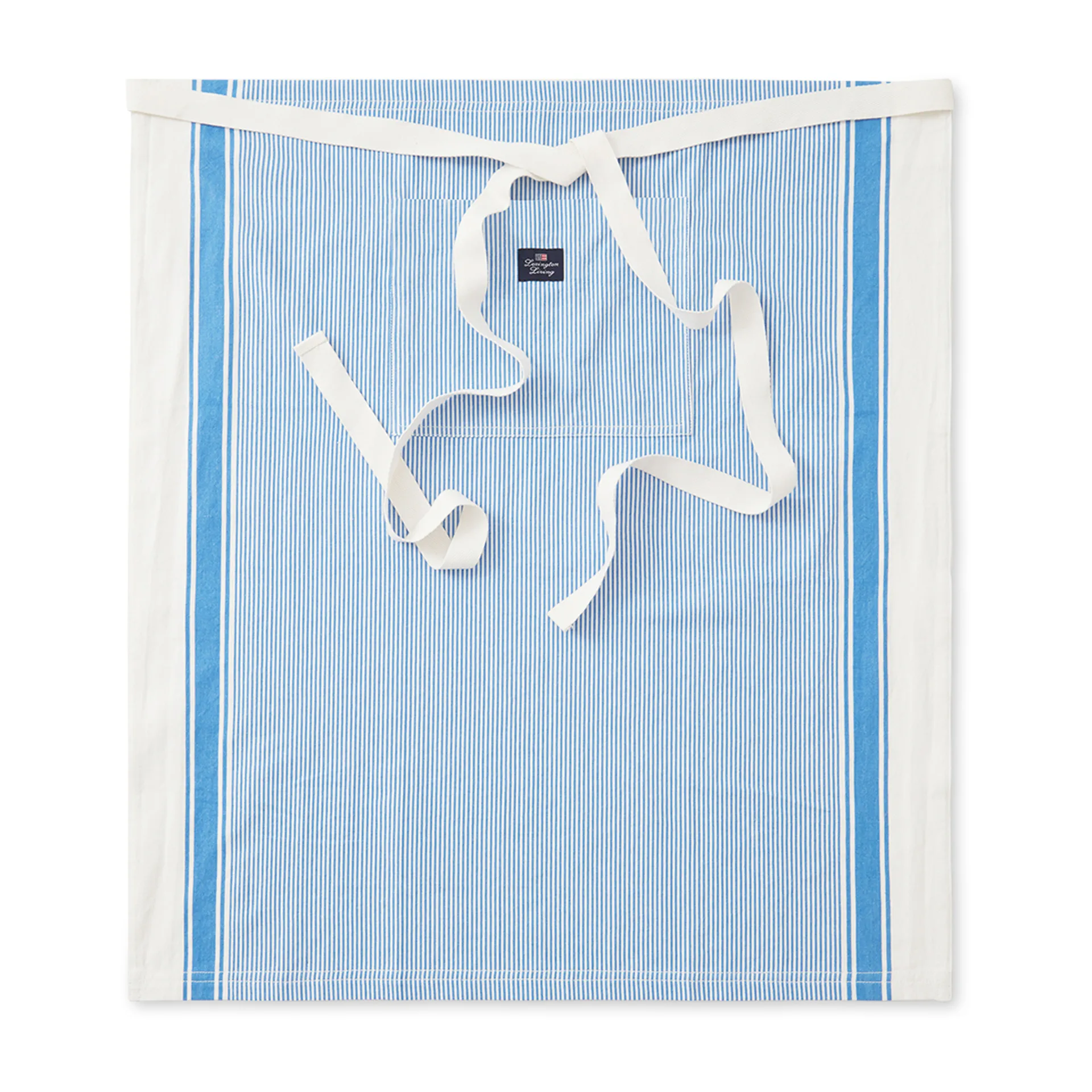 Striped Oxford BBQ 围裙 85x80 cm, Blue-white Lexington