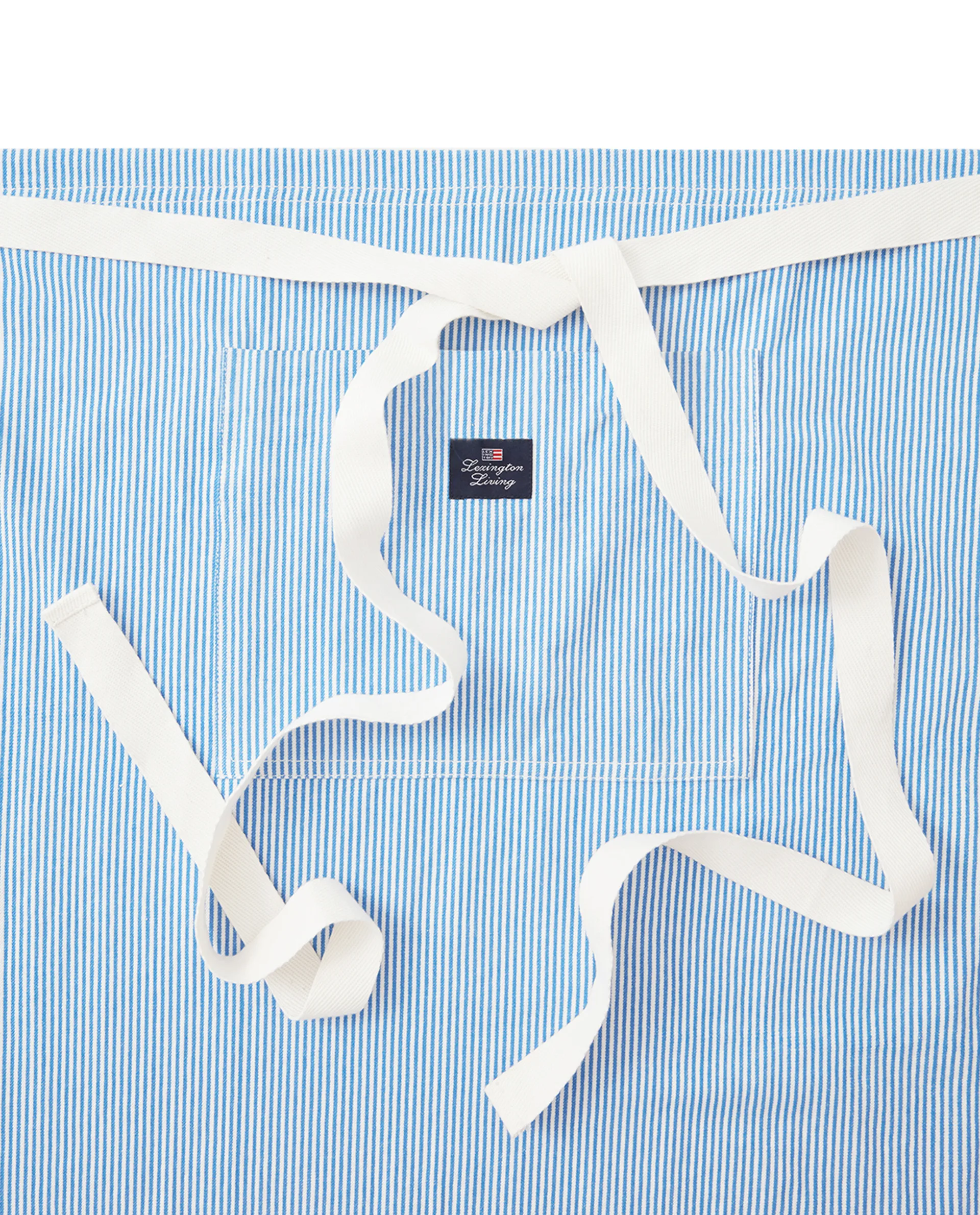 Striped Oxford BBQ 围裙 85x80 cm, Blue-white Lexington