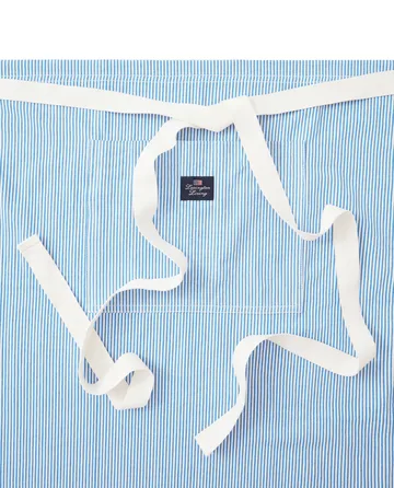 Striped Oxford BBQ 围裙 85x80 cm - Blue-white - Lexington