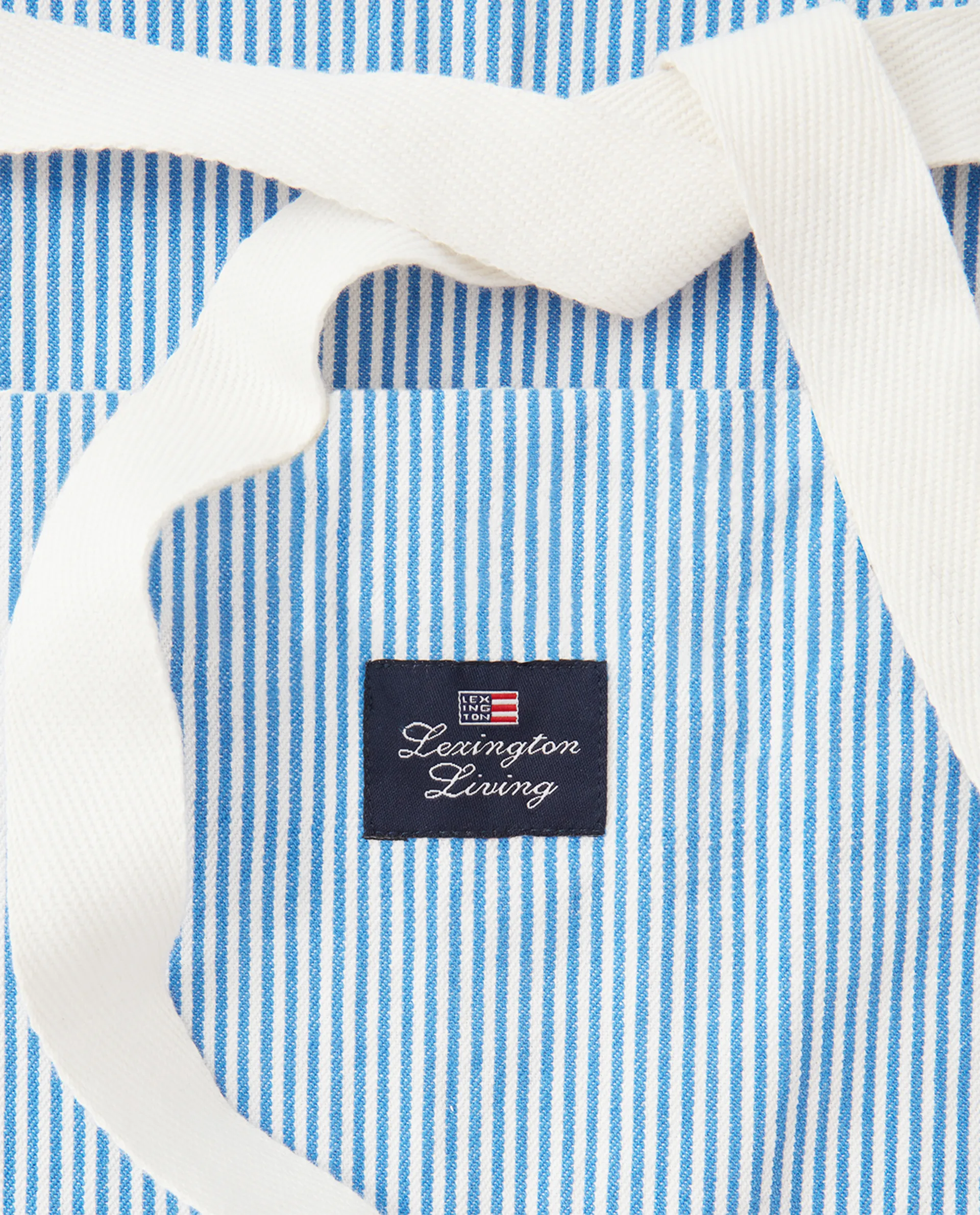 Striped Oxford BBQ 围裙 85x80 cm, Blue-white Lexington