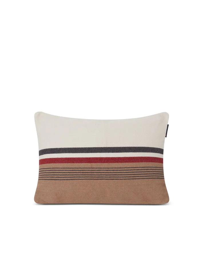 Striped条纹装饰抱枕靠垫40x60cm - 米色-white multi - Lexington