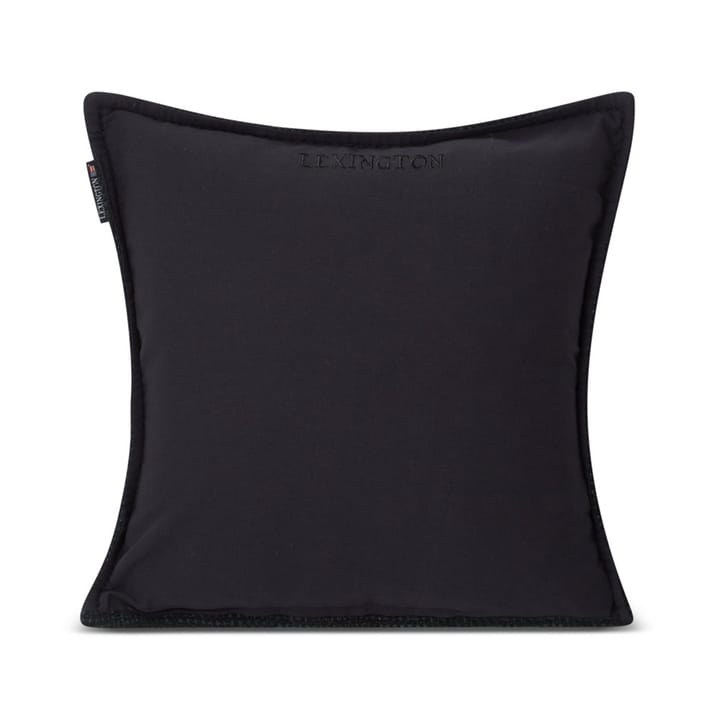 Structured 羊毛 Cotton mix 靠枕套 50x50 cm, Dark grey Lexington