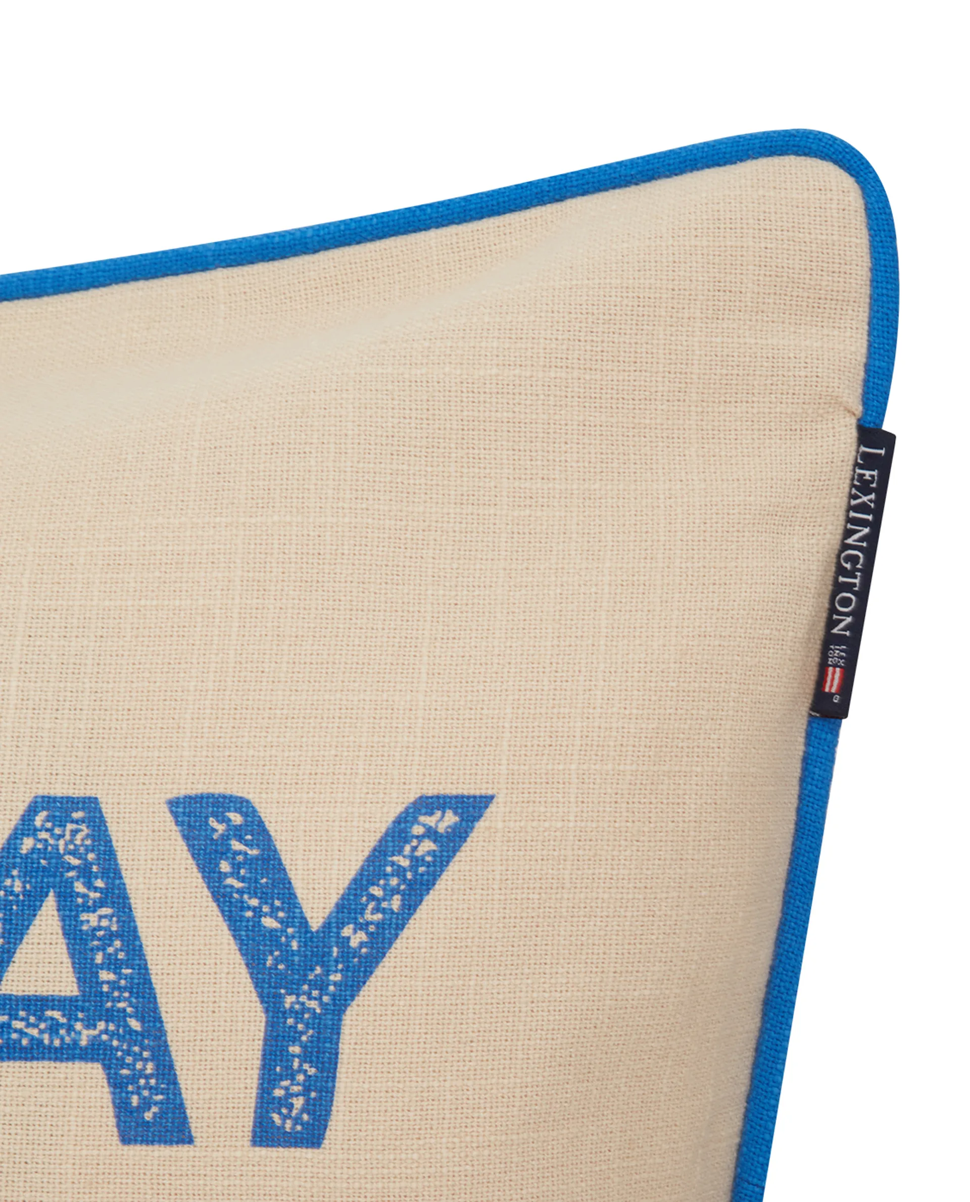 Sunday Funday Printed 枕头套 50x50 cm, Beige-blue-pink Lexington