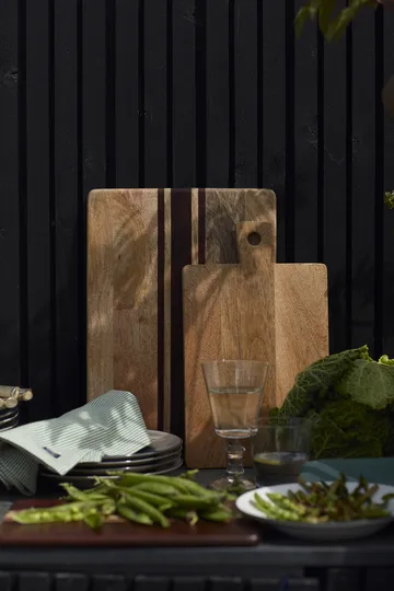 Wood serving board stripes - 40x28 cm - Lexington