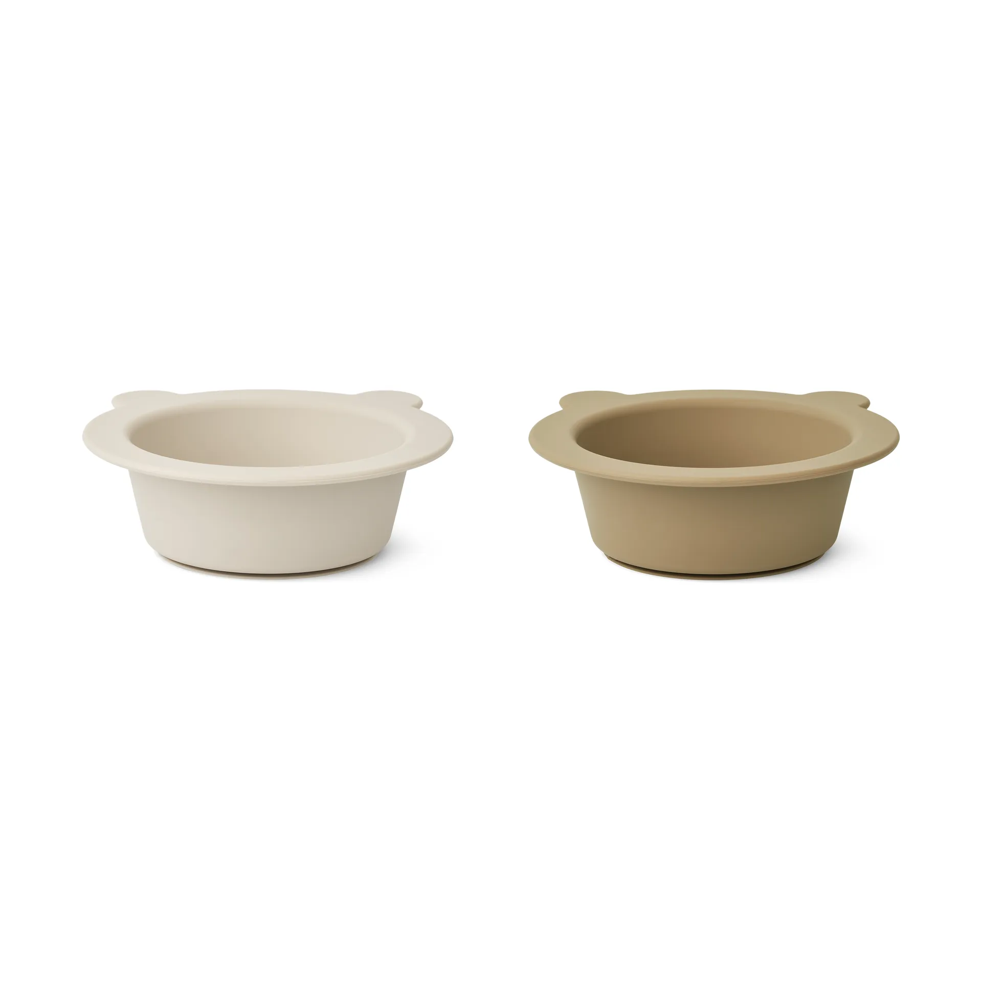 牡丹图案带吸盘碗Ø16cm2件, 沙色_燕麦色 Liewood