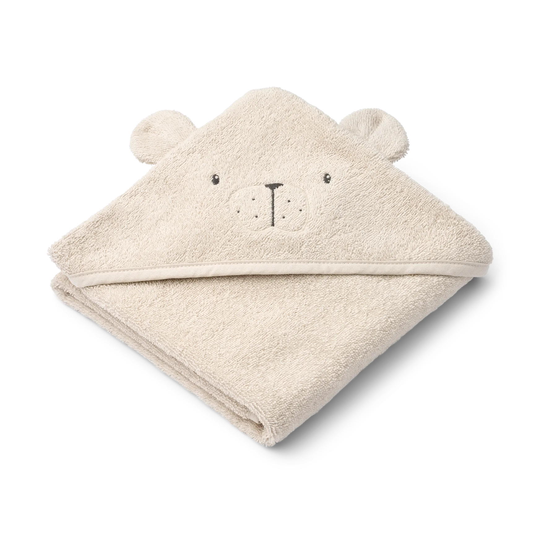 Albert bath cape 连帽毛巾 70x70 cm, 沙色 Liewood