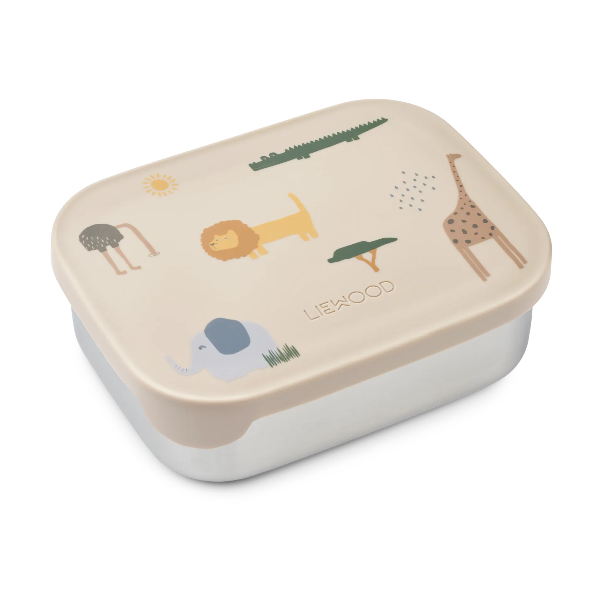 Arthur lunchbox 13.5x17 cm, Safari sandy mix Liewood
