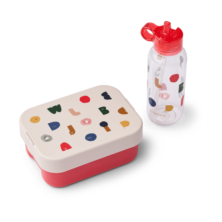 Chelsey printed lunchbox 套装 2件 - 人物-沙色 - Liewood