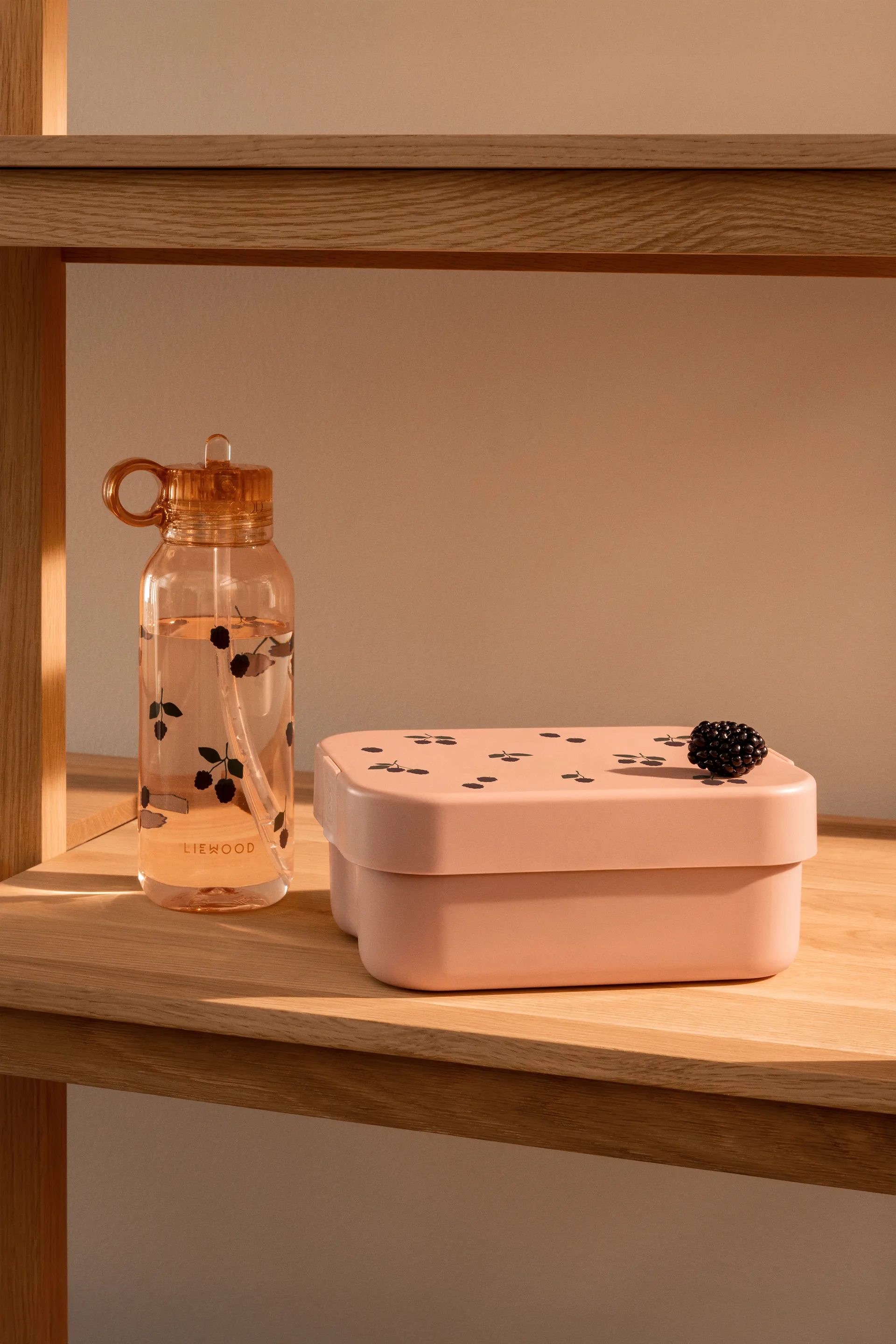 Chelsey printed lunchbox 套装 2件, 浆果-浅托斯卡纳色 Liewood