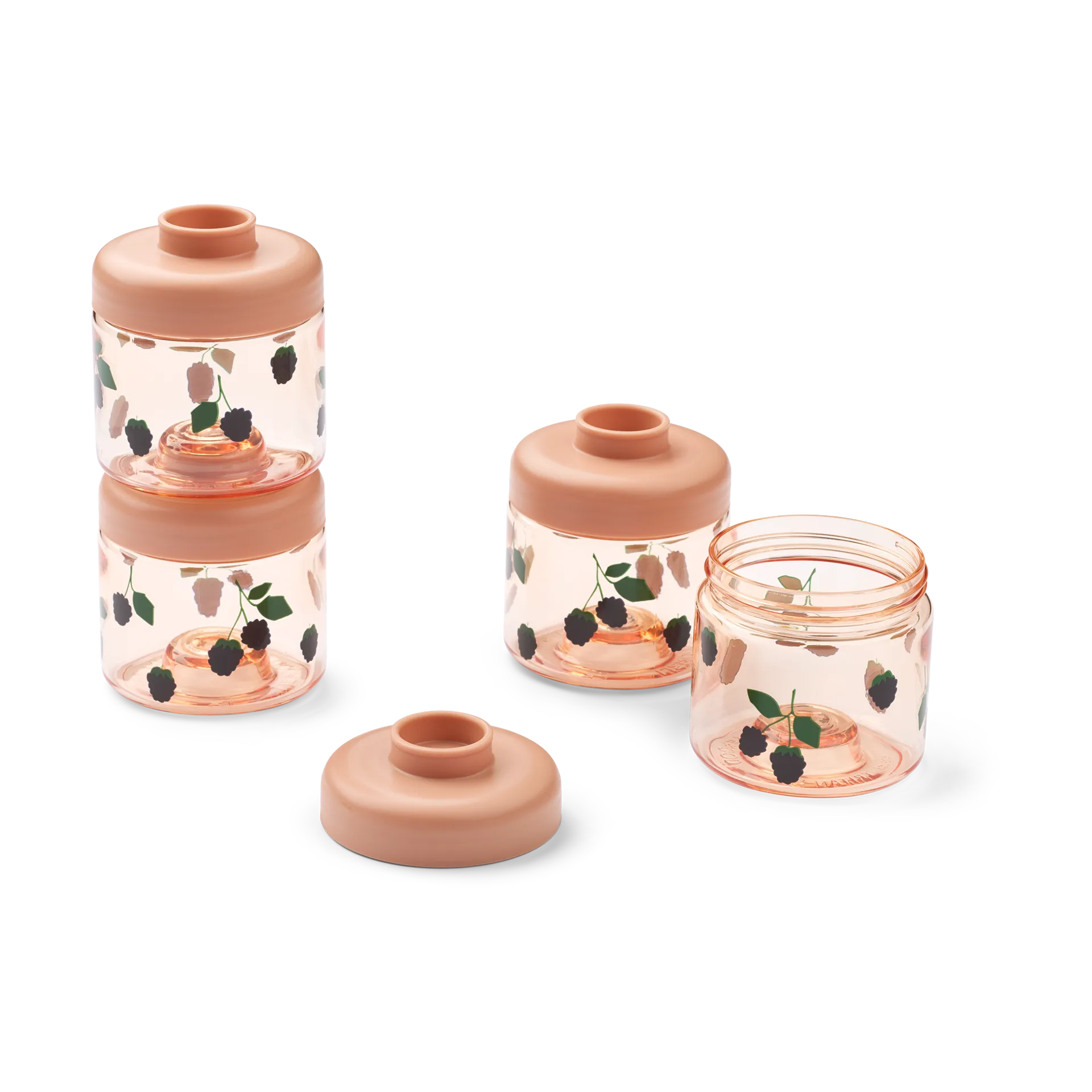 Dominique 婴儿辅食罐 100ml 4个装, 浆果-浅托斯卡纳色 Liewood