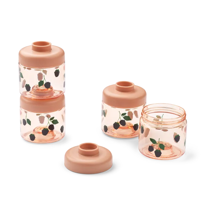 Dominique 婴儿辅食罐 100ml 4个装 - 浆果-浅托斯卡纳色 - Liewood