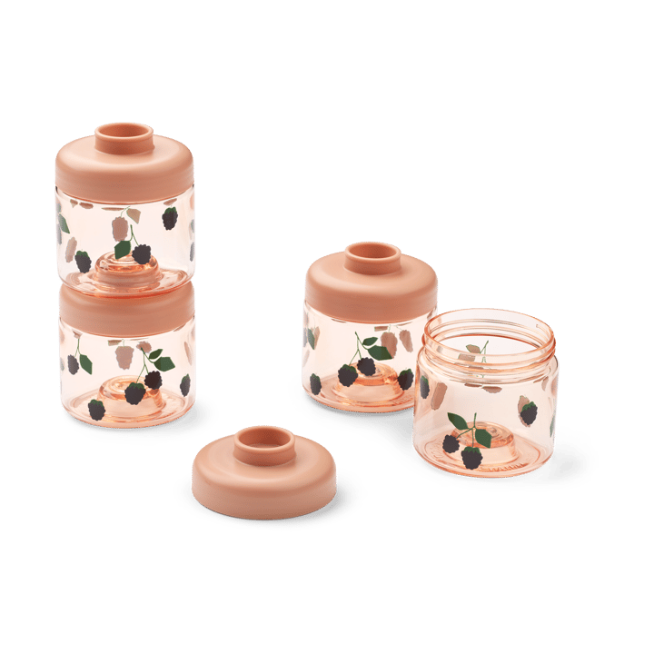 Dominique baby food jars 100 ml 四件套装, 浆果-浅托斯卡纳色 Liewood