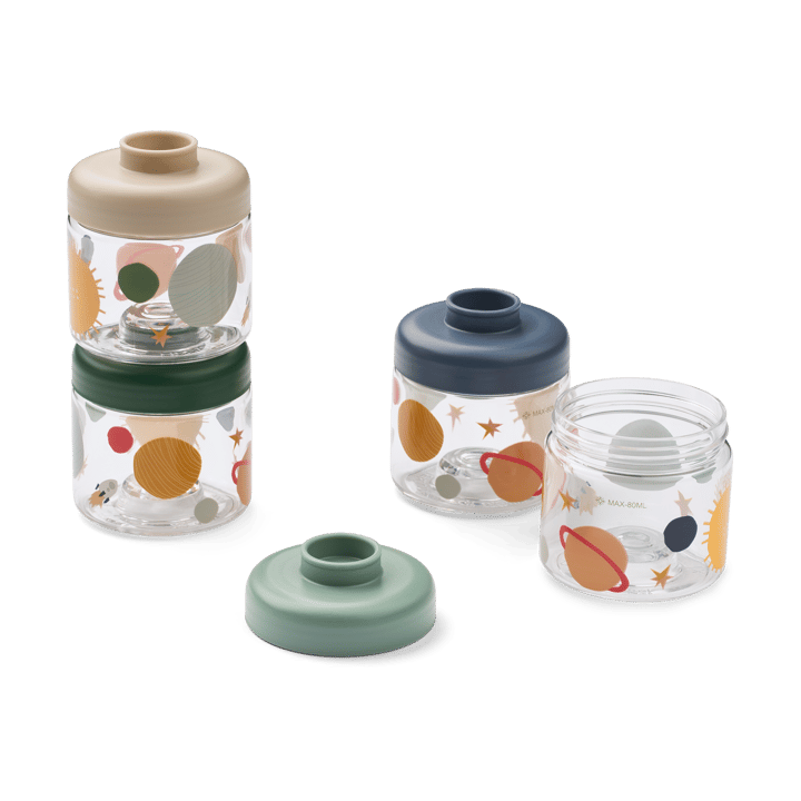 Dominique baby food jars 100 ml 四件套装 - 宇宙-经典海军蓝 - Liewood