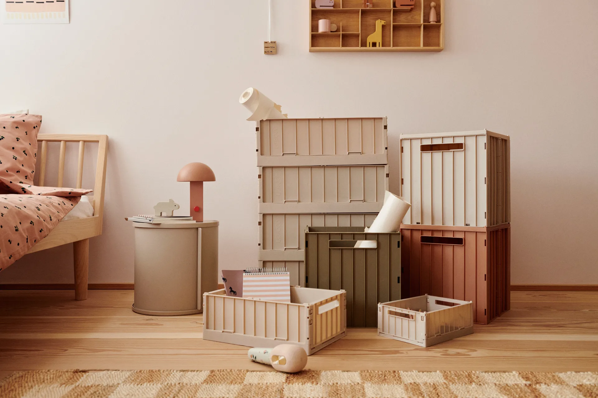 Elijah 储物箱 （含盖子） 31x31 cm, 燕麦色 Liewood