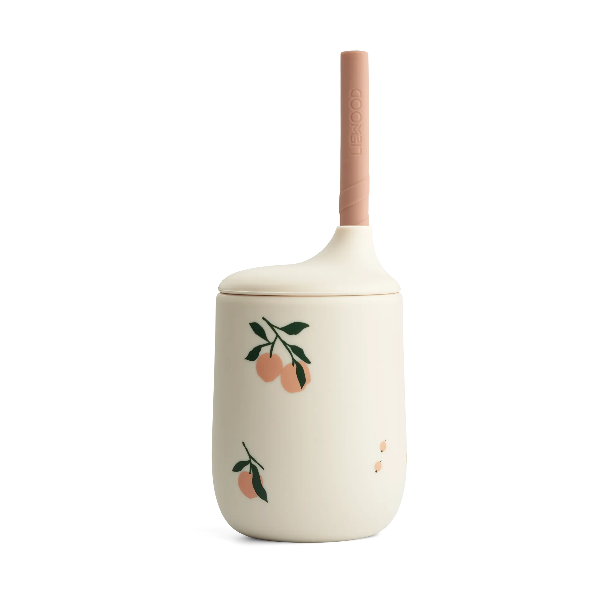 Ellis printed sippy 杯子含吸管 230ml, 桃色-Sea shell mix Liewood