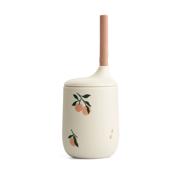 Ellis printed sippy 杯子 with 吸管 23 cl - 桃色-Sea shell mix - Liewood