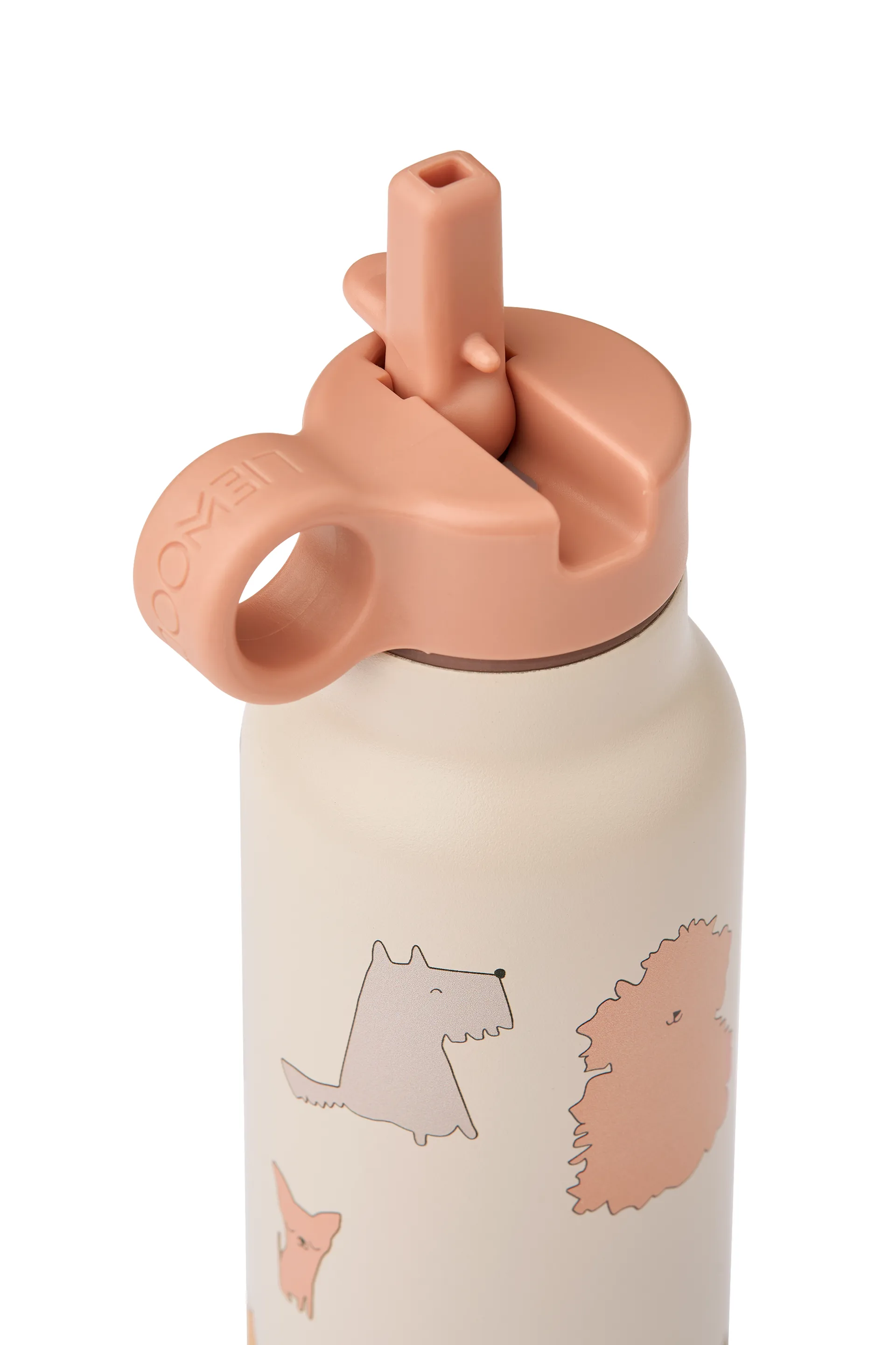 Falk 水瓶 350ml, 小猫和小狗-沙色 Liewood