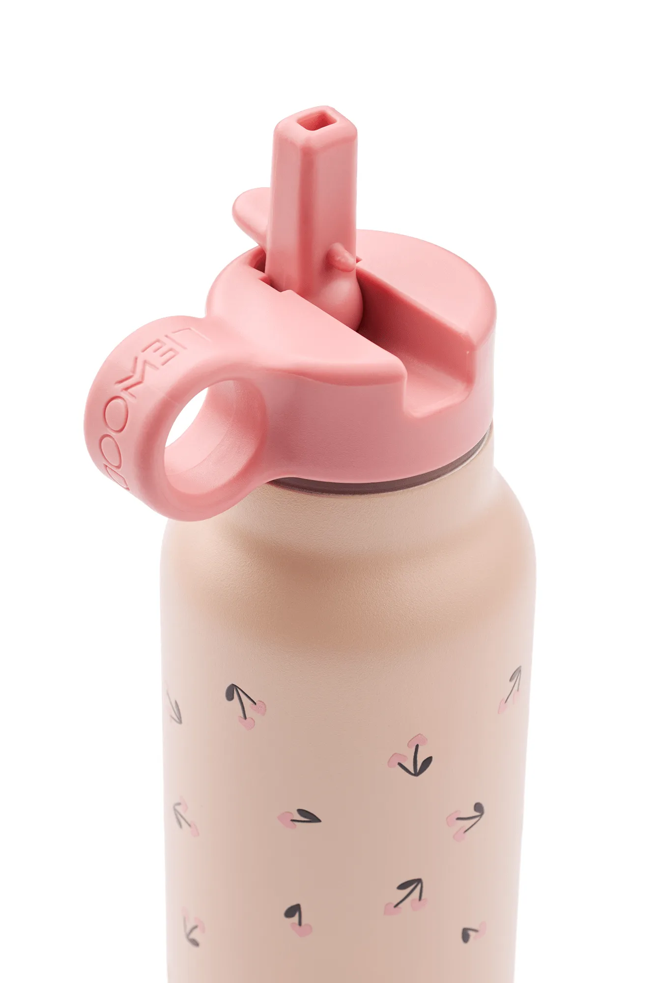 Falk 水瓶 350ml, Mini系列_樱桃心形_玫瑰色 Liewood