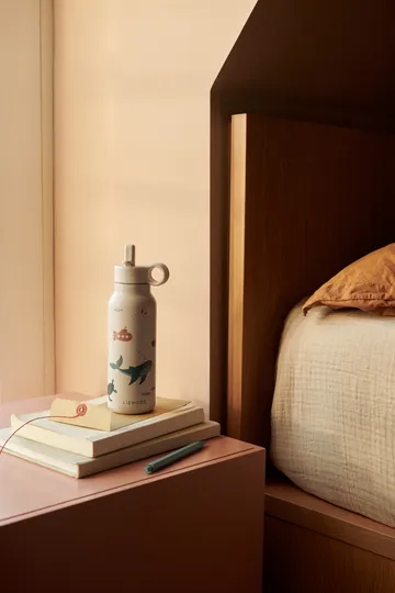 Falk 水瓶 350ml - Sea creature-Sandy - Liewood
