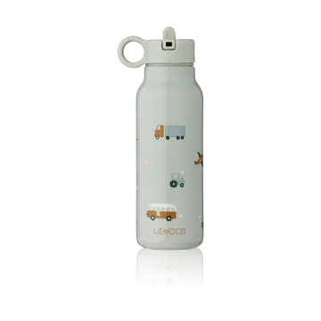 Falk 水瓶 350ml - Vehicles-dove 蓝色 mix - Liewood