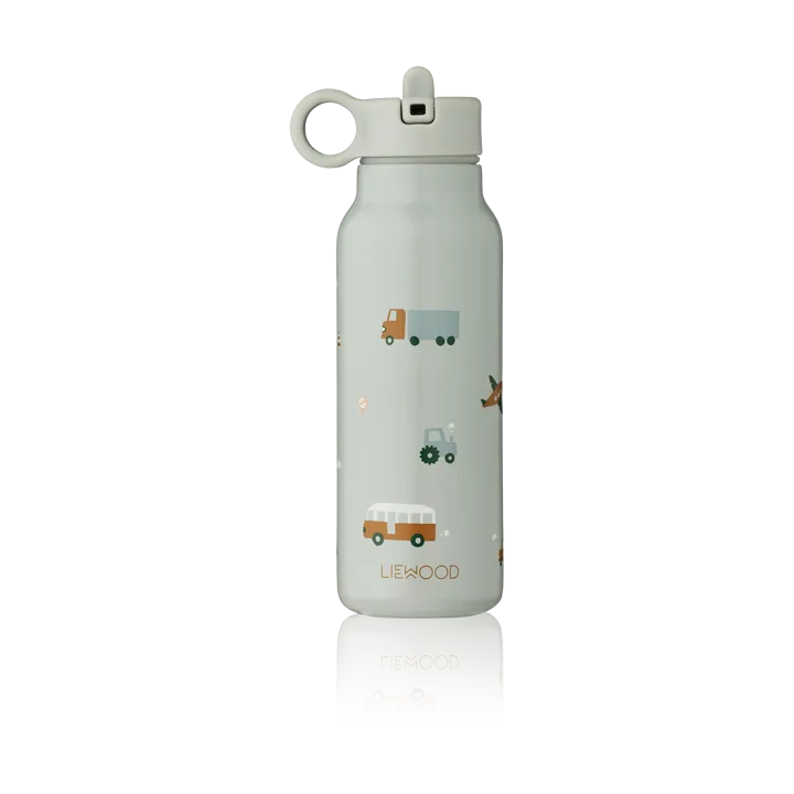 Falk 水瓶 350ml - Vehicles-dove 蓝色 mix - Liewood