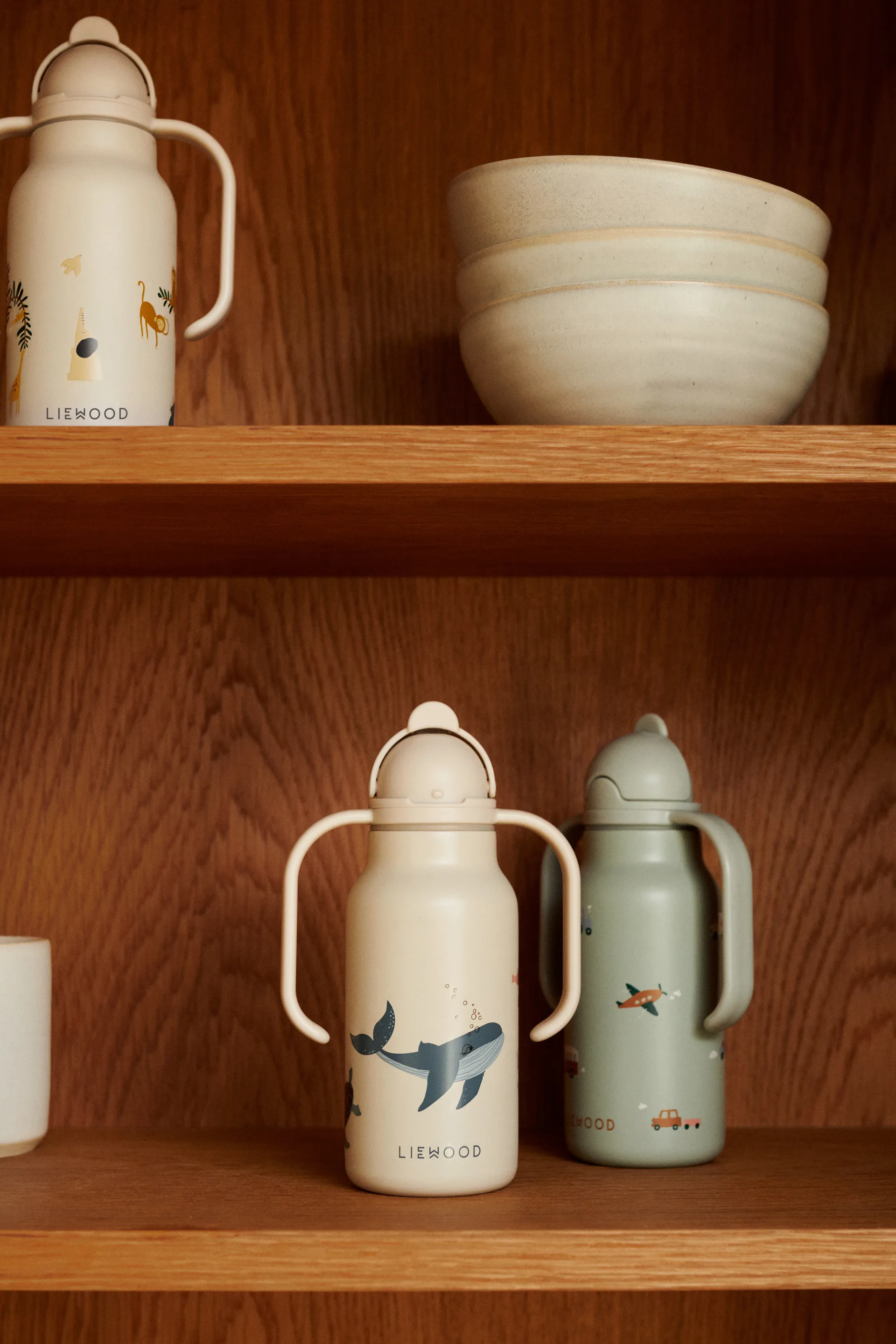 Falk 水瓶 350ml, Vehicles-dove 蓝色 mix Liewood