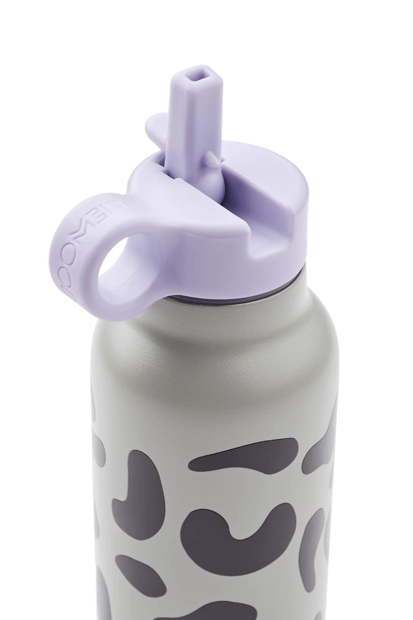 Falk北欧风格保温水壶500ml, Mega系列_狮子图案_雾色 Liewood