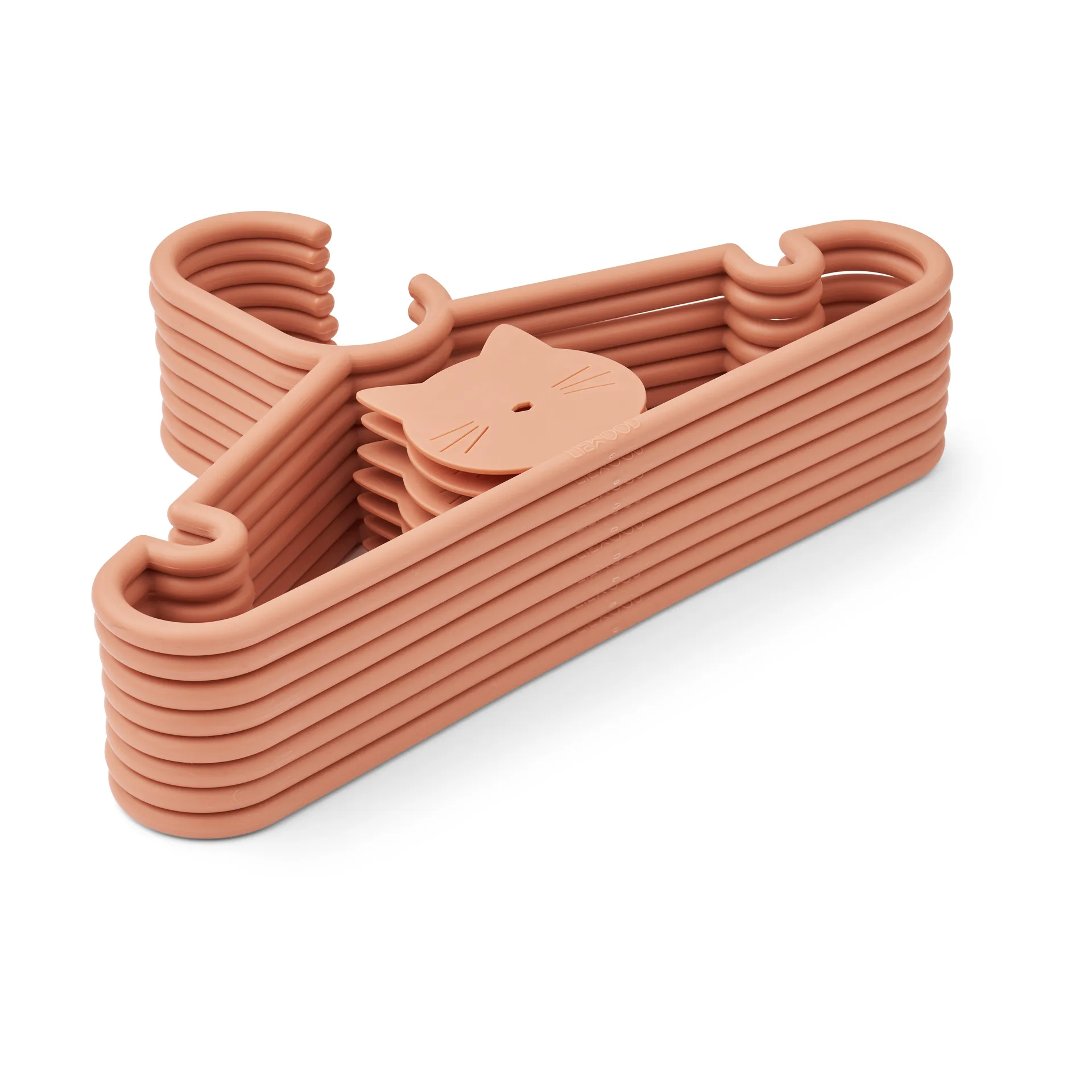 Falton cat 衣架/架子 八件套装, Tuscany 玫瑰色 Liewood