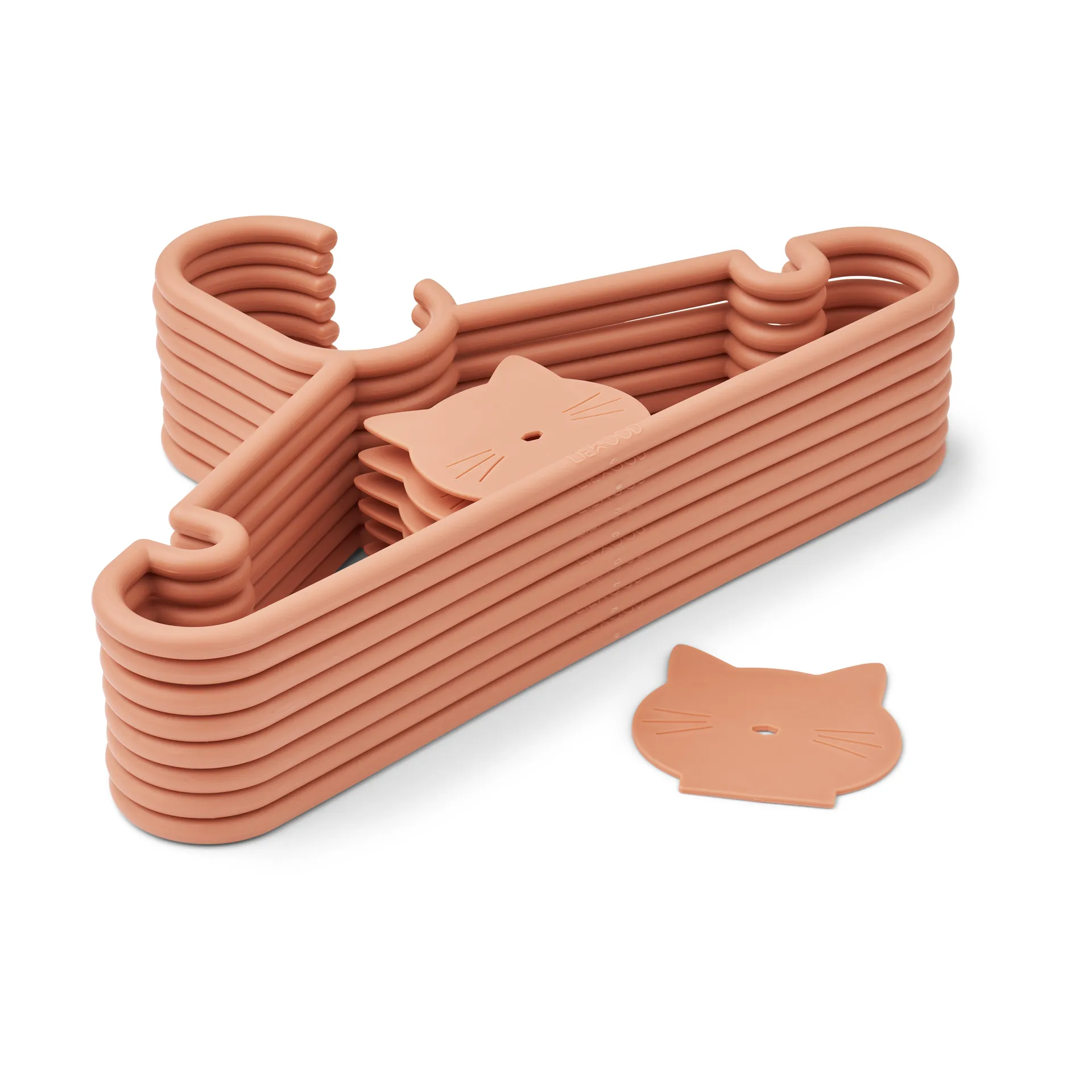 Falton cat 衣架/架子 八件套装, Tuscany 玫瑰色 Liewood